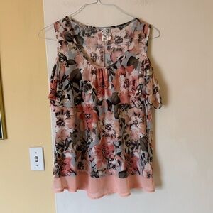 NAÏF cold shoulder top - size M - Anthropologie - EUC